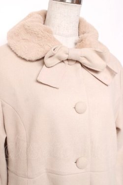 画像2: m petit by misako / AM*リボンコート LL 中白 Y-26-01-09-117-LO-JA-SZ-ZY