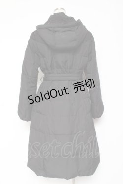 画像3: axes femme / レース切替ロングダウンコート M 黒 Y-26-01-09-118-AX-CO-SZ-ZY