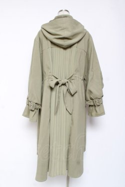 画像2: axes femme / バックプリーツロングモッズ M グリーン Y-26-01-09-119-AX-CO-SZ-ZY