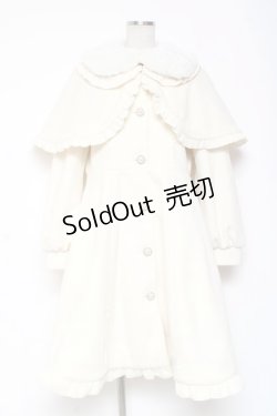 画像1: axes femme kawaii / ケープ付きロングコート M 生成り Y-26-01-09-120-AX-CO-SZ-ZY