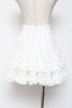 画像2: evelyn / 千鳥シアーボリュームスカート  白 Y-26-01-09-121-LO-SK-SZ-ZY