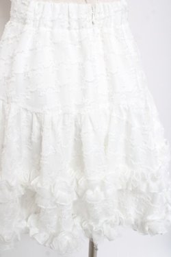 画像3: evelyn / 千鳥シアーボリュームスカート  白 Y-26-01-09-121-LO-SK-SZ-ZY