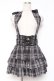 画像1: Ank Rouge / ホルターネックティアードスカパン  黒チェック Y-26-01-09-122-CA-PA-SZ-ZY (1)