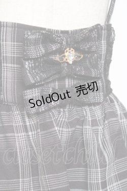 画像4: Ank Rouge / ホルターネックティアードスカパン  黒チェック Y-26-01-09-122-CA-PA-SZ-ZY