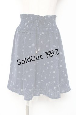 画像1: axes femme POETIQUE / 結晶柄スカート  紺 Y-26-01-09-123-AX-SK-SZ-ZI