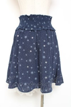 画像2: axes femme POETIQUE / 結晶柄スカート  紺 Y-26-01-09-123-AX-SK-SZ-ZY