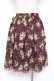 画像2: axes femme / フラワーモチーフスカート  ワイン Y-26-01-09-124-AX-SK-SZ-ZY (2)