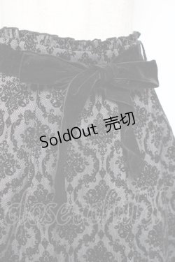 画像3: axes femme / 格子柄フロッキーptスカート M 黒 Y-26-01-09-128-AX-SK-SZ-ZS