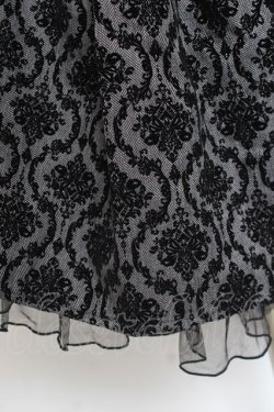 画像4: axes femme / 格子柄フロッキーptスカート M 黒 Y-26-01-09-128-AX-SK-SZ-ZY