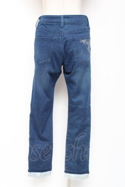 画像2: axes femme / エッフェル塔刺繍デニムパンツ M ウォッシュ Y-26-01-09-129-AX-PA-SZ-ZY