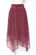 画像1: axes femme / チュール×レースイレヘムスカート M ワイン Y-26-01-09-130-AX-SK-SZ-ZY (1)