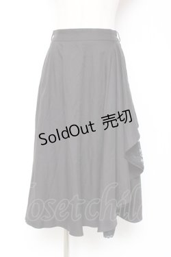 画像1: axes femme / レースフリルスカート M 黒 Y-26-01-09-131-AX-SK-SZ-ZY