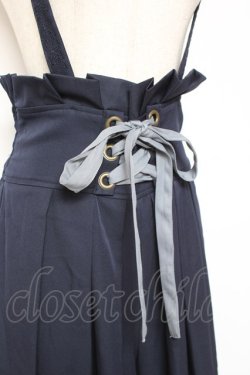 画像4: axes femme POETIQUE / トランプ刺繍サス付パンツ M 紺 Y-26-01-09-133-AX-PA-SZ-ZY