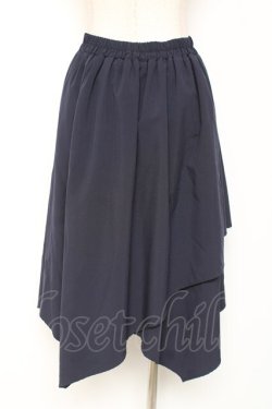 画像3: axes femme / フリルイレヘムスカート M 紺 Y-26-01-09-134-AX-SK-SZ-ZY