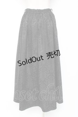 画像2: axes femme / オーナメントジャガードスカート M 黒 Y-26-01-09-136-AX-BL-SZ-ZY