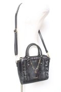 axes femme / チャーム付きミニショルダー  黒 Y-26-01-09-018-AX-BG-SZ-ZY