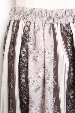 画像3: axes femme / オーナメント×花柄切替スカート M ピンク Y-26-01-09-137-AX-SK-SZ-ZY