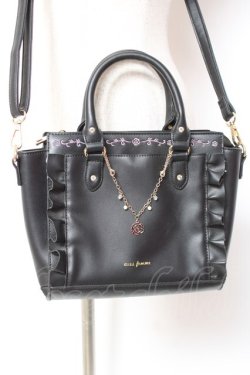 画像2: axes femme / チャーム付きミニショルダー  黒 Y-26-01-09-018-AX-BG-SZ-ZY