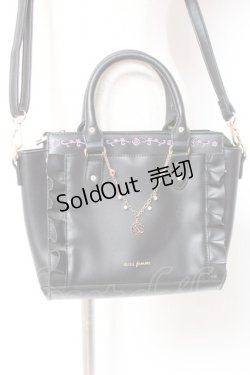 画像2: axes femme / チャーム付きミニショルダー  黒 Y-26-01-09-018-AX-BG-SZ-ZTK021