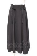 axes femme / 編上ミディ丈フレアスカート F 黒 Y-26-01-09-140-AX-SK-SZ-ZY