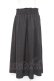 画像2: axes femme / 編上ミディ丈フレアスカート F 黒 Y-26-01-09-140-AX-SK-SZ-ZY (2)