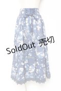 axes femme / ローズリース柄スカート F 紺 Y-26-01-09-142-AX-SK-SZ-ZI