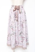 axes femme / ローズリース柄スカート F ピンク Y-26-01-09-144-AX-SK-SZ-ZY