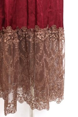 画像3: axes femme / 裾レースティアードスカート M ワイン Y-26-01-09-151-AX-OP-SZ-ZY