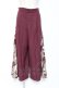 画像1: axes femme / スカーフ切替ワイドパンツ F ワイン Y-26-01-09-155-AX-PA-SZ-ZY (1)