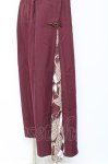 画像2: axes femme / スカーフ切替ワイドパンツ F ワイン Y-26-01-09-155-AX-PA-SZ-ZS (2)