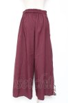 画像3: axes femme / スカーフ切替ワイドパンツ F ワイン Y-26-01-09-155-AX-PA-SZ-ZS (3)