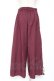 画像3: axes femme / スカーフ切替ワイドパンツ F ワイン Y-26-01-09-155-AX-PA-SZ-ZY (3)