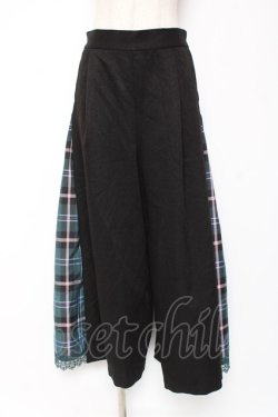 画像3: axes femme / チェック切替ワイドパンツ L 黒 Y-26-01-09-157-AX-PA-SZ-ZY