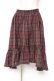 画像1: axes femme / チェック柄ミディスカート M ワイン Y-26-01-09-159-AX-SK-SZ-ZY (1)
