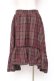画像2: axes femme / チェック柄ミディスカート M ワイン Y-26-01-09-159-AX-SK-SZ-ZY (2)