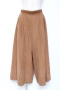 axes femme / スエード調ワイドパンツ M キャメル Y-26-01-09-162-AX-PA-SZ-ZY