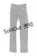 ALGONQUINS / 星柄ツートンパンツ 2 ブラック Y-26-01-09-164-AL-PA-SZ-ZY