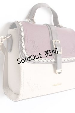 画像4: axes femme / スカラ配色薔薇エンボスバッグ  ワイン Y-26-01-09-020-AX-BG-SZ-ZY