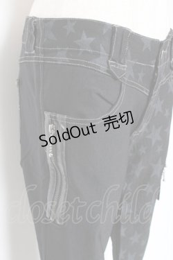 画像4: ALGONQUINS / 星柄ツートンパンツ 2 ブラック Y-26-01-09-164-AL-PA-SZ-ZY