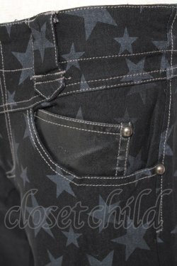 画像5: ALGONQUINS / 星柄ツートンパンツ 2 ブラック Y-26-01-09-164-AL-PA-SZ-ZY