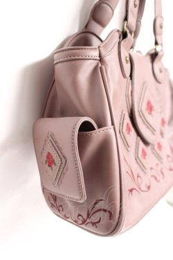 画像2: axes femme / バラパッチワークバッグ  ピンク Y-26-01-09-021-AX-BG-SZ-ZY