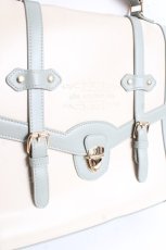 画像4: axes femme / ベルトデザイン配色サッチェル F 生成り Y-26-01-09-022-AX-BG-SZ-ZTK040 (4)
