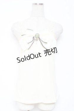 画像1: axes femme / カメオリボンキャミソール M 生成り Y-26-01-09-026-AX-TO-SZ-ZY