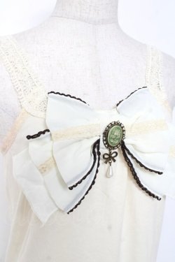 画像4: axes femme / カメオリボンキャミソール M 生成り Y-26-01-09-026-AX-TO-SZ-ZY