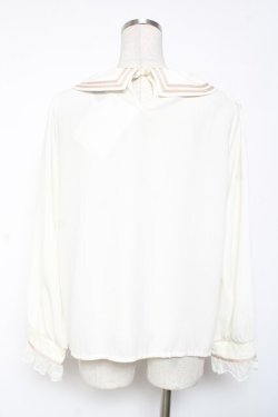 画像2: axes femme POETIQUE / ローズプチリボンブラウス M 生成り Y-26-01-09-028-AX-TO-SZ-ZY