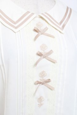 画像4: axes femme POETIQUE / ローズプチリボンブラウス M 生成り Y-26-01-09-028-AX-TO-SZ-ZY