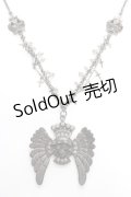 PUNK / スカルネックレス  黒 Y-26-01-12-001-PU-AC-SZ-ZY