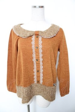 画像1: axes femme / ニットプル  茶 Y-26-01-12-039-AX-TO-SZ-ZY