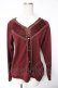 画像1: axes femme / カーデ風ニットソー  ワイン Y-26-01-12-043-AX-TO-SZ-ZY (1)