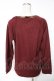 画像2: axes femme / カーデ風ニットソー  ワイン Y-26-01-12-043-AX-TO-SZ-ZY (2)